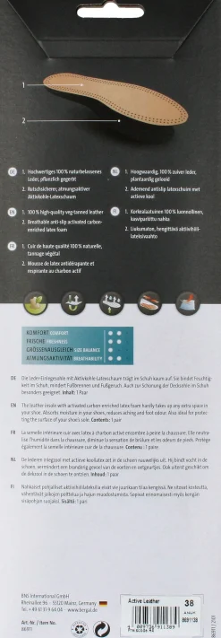 Online Bergal Active Leather Zooltjes Dames Bruin