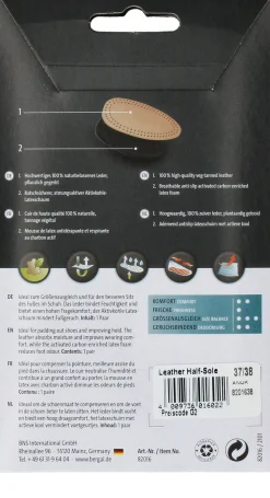 Clearance Bergal Leather Half-Sole Zooltjes Dames