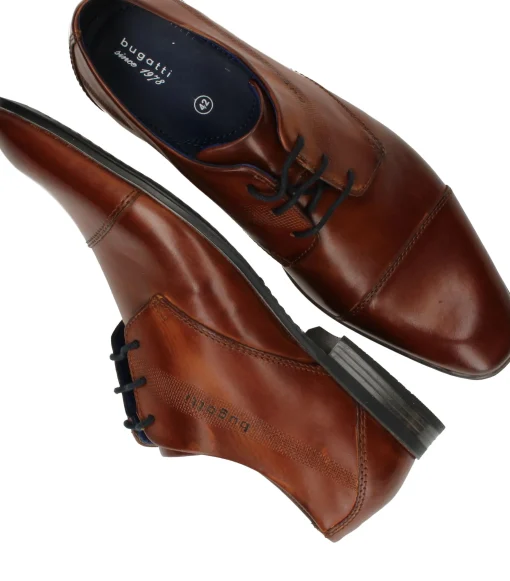 Fashion Bugatti Veterschoenen Heren Cognac