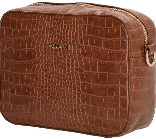 Sale Charm Schoudertas Dames Cognac