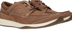 Clearance Clarks Sailview Lace Sneakers Heren Bruin