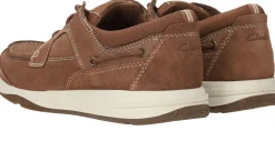 Clearance Clarks Sailview Lace Sneakers Heren Bruin