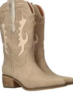 Outlet DSTRCT Westernlaarzen Dames Beige