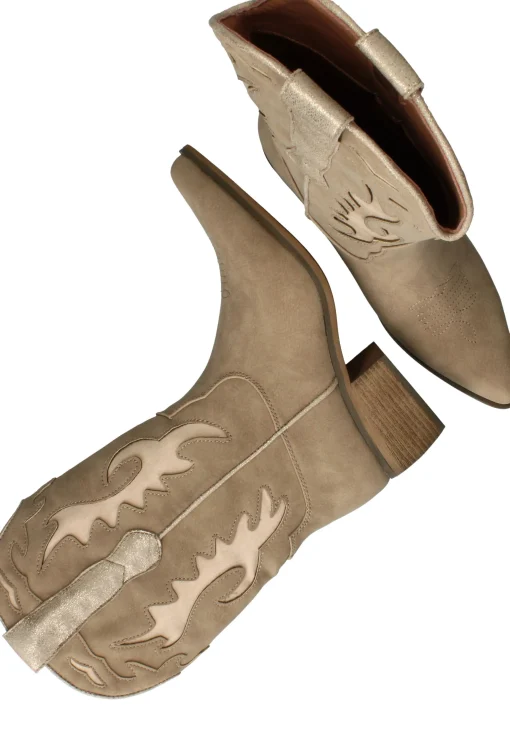 Outlet DSTRCT Westernlaarzen Dames Beige