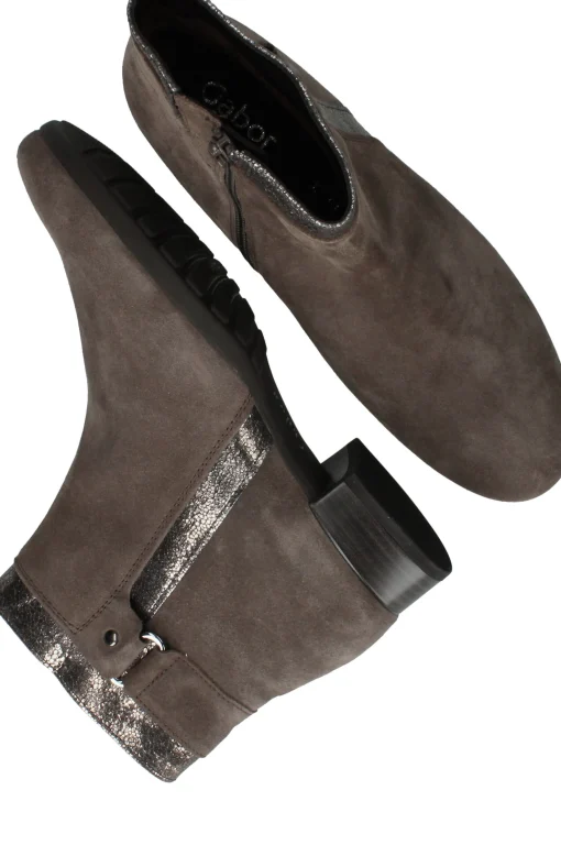Outlet Gabor Enkellaarsjes Dames Grijs
