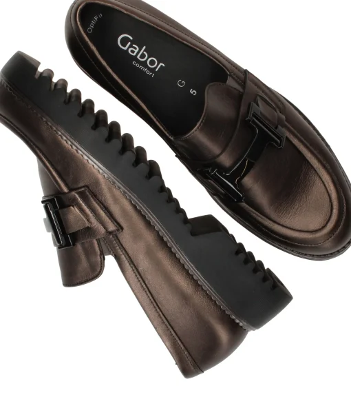 Discount Gabor Loafers Dames Bruin