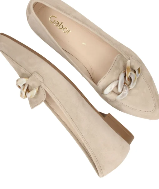 Discount Gabor Loafers Dames Taupe