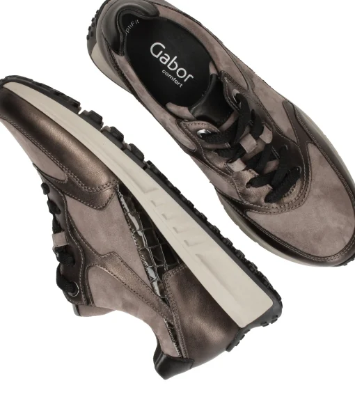 Fashion Gabor Sneakers Dames Bruin