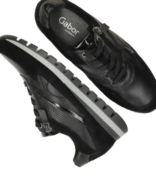 Hot Gabor Sneakers Dames Zwart