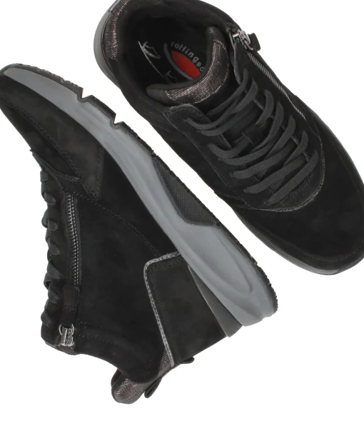 Fashion Gabor Veterboots Dames Zwart