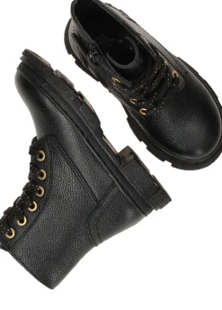 Fashion IKKE IK-KE Veterboots Meisjes Zwart