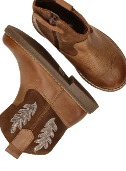 Clearance IKKE IK-KE Westernboots Meisjes Cognac