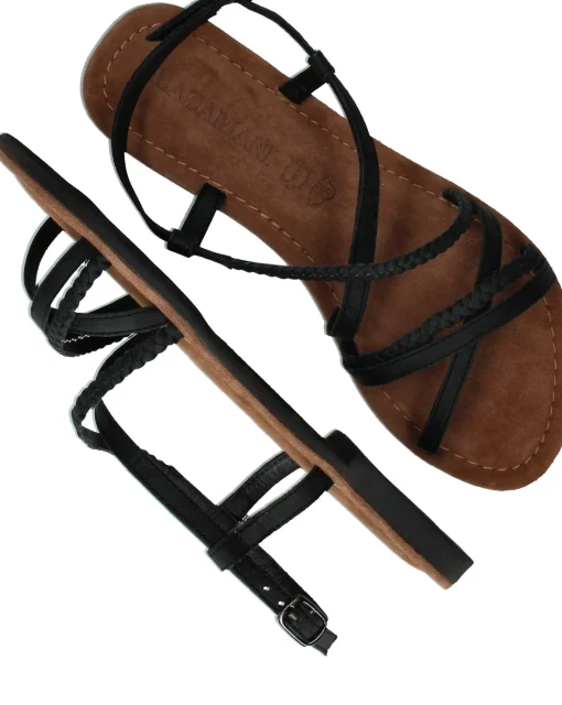 Hot Lazamani Sandalen Dames Zwart