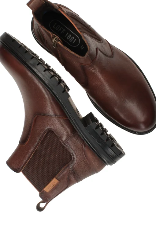Sale LOFF 1881 Chelseaboots Heren Bruin