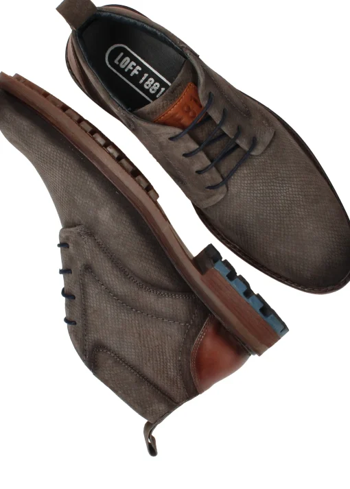 Online LOFF 1881 Veterschoenen Heren Grijs