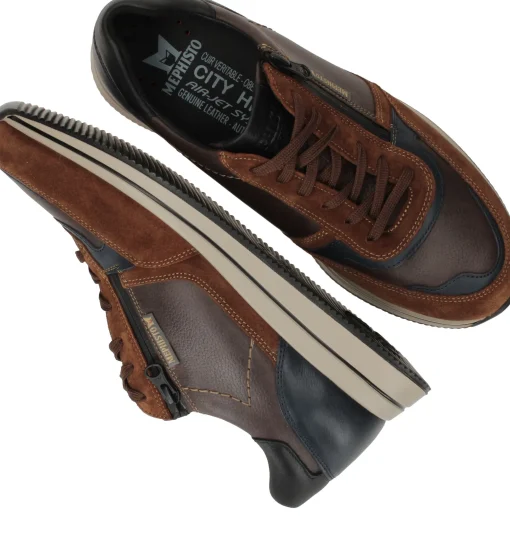 Online Mephisto Gilford Sneakers Heren Bruin