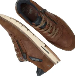 Discount Mustang Sneakers Heren Cognac