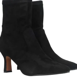 Fashion POSH by Poelman Enkellaarsjes Dames Zwart