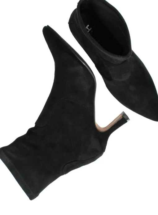 Fashion POSH by Poelman Enkellaarsjes Dames Zwart