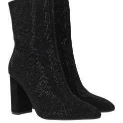 Online POSH by Poelman Enkellaarsjes Dames Zwart