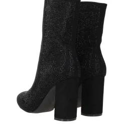 Online POSH by Poelman Enkellaarsjes Dames Zwart