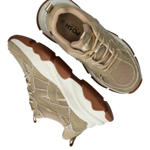 Online POSH by Poelman Sneakers Dames Beige