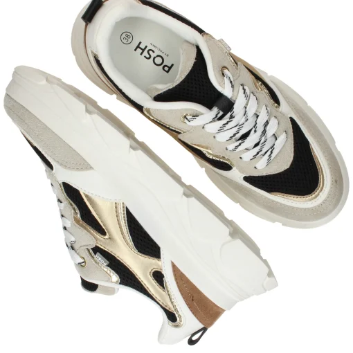 Hot POSH by Poelman Sneakers Dames Beige