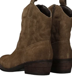 Discount PS Poelman Enkellaarsjes Dames Bruin