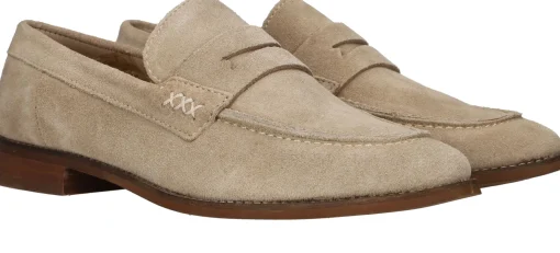 Outlet PS Poelman Instappers Dames Taupe
