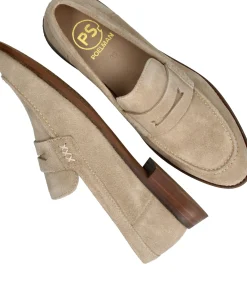 Outlet PS Poelman Instappers Dames Taupe