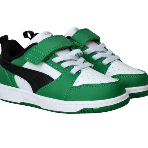Online Puma Rebound V6 Low Sneakers Jongens Groen