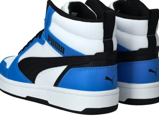 Outlet Puma Rebound V6 Mid JR Sneakers Jongens Blauw