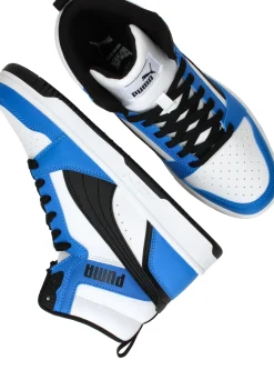 Outlet Puma Rebound V6 Mid JR Sneakers Jongens Blauw