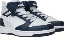 Hot Puma Rebound V6 Mid Sneakers Jongens Blauw