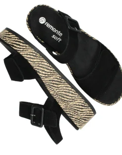 Clearance Remonte Sandalen Dames Zwart