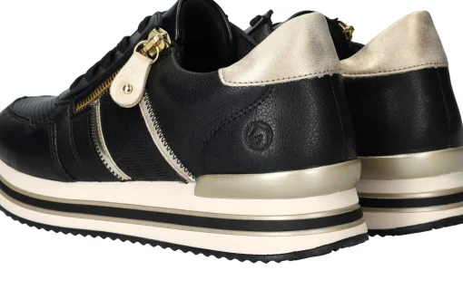 Outlet Remonte Sneakers Dames Zwart