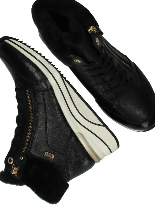 Outlet Remonte Veterboots Dames Zwart