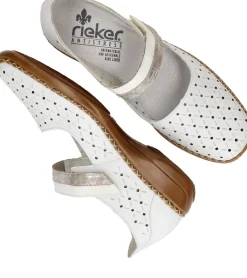 Outlet Rieker Instappers Dames Wit