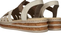 Outlet Rieker Sandalen Dames Beige