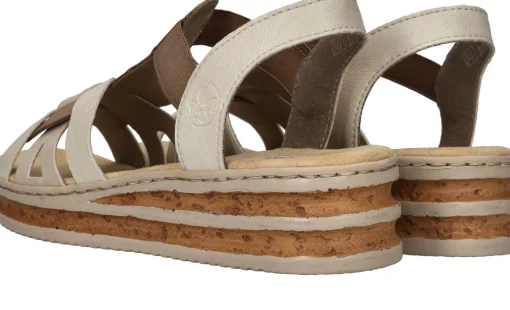 Outlet Rieker Sandalen Dames Beige