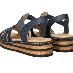 Sale Rieker Sandalen Dames Blauw