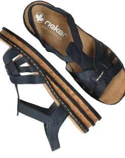 Sale Rieker Sandalen Dames Blauw