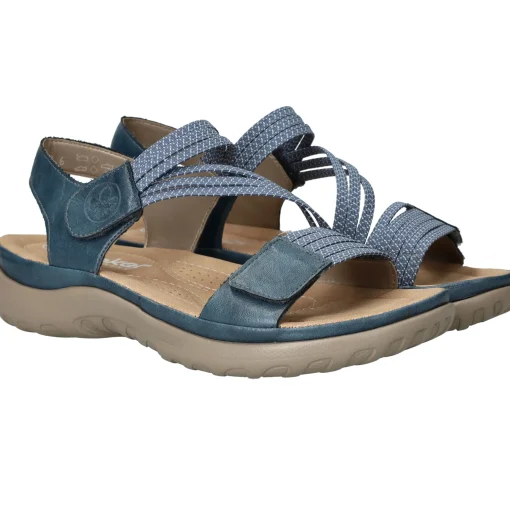 Online Rieker Sandalen Dames Blauw