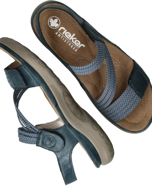 Online Rieker Sandalen Dames Blauw