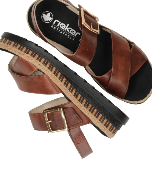 Best Rieker Sandalen Dames Bruin