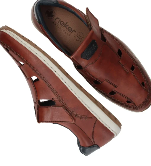 New Rieker Sandalen Heren Bruin