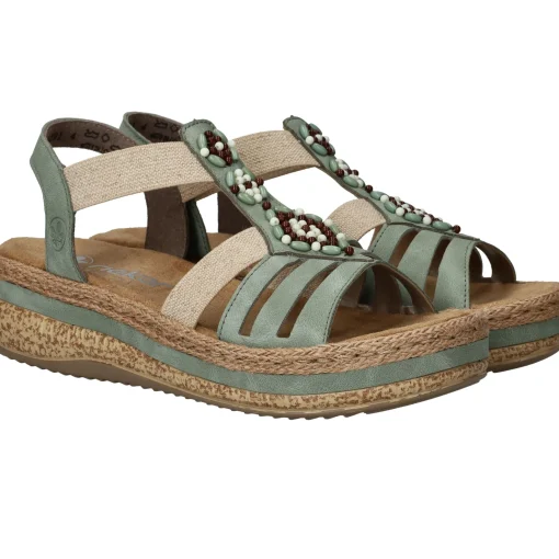 Hot Rieker Sandalen Dames Groen