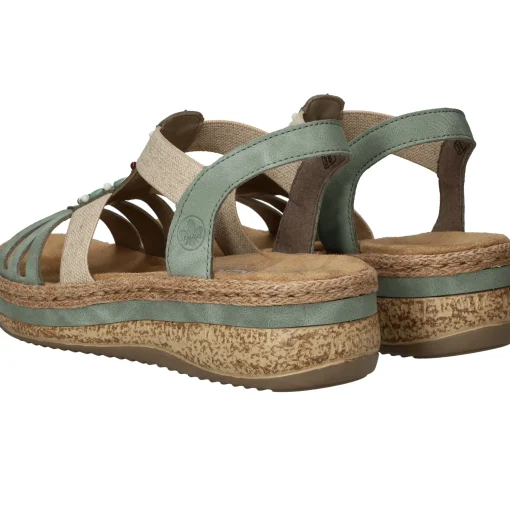 Hot Rieker Sandalen Dames Groen