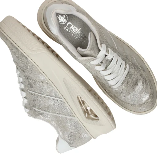 New Rieker Sneakers Dames Zilver