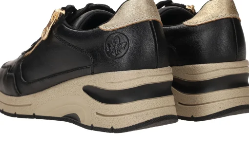 Clearance Rieker Sneakers Dames Zwart